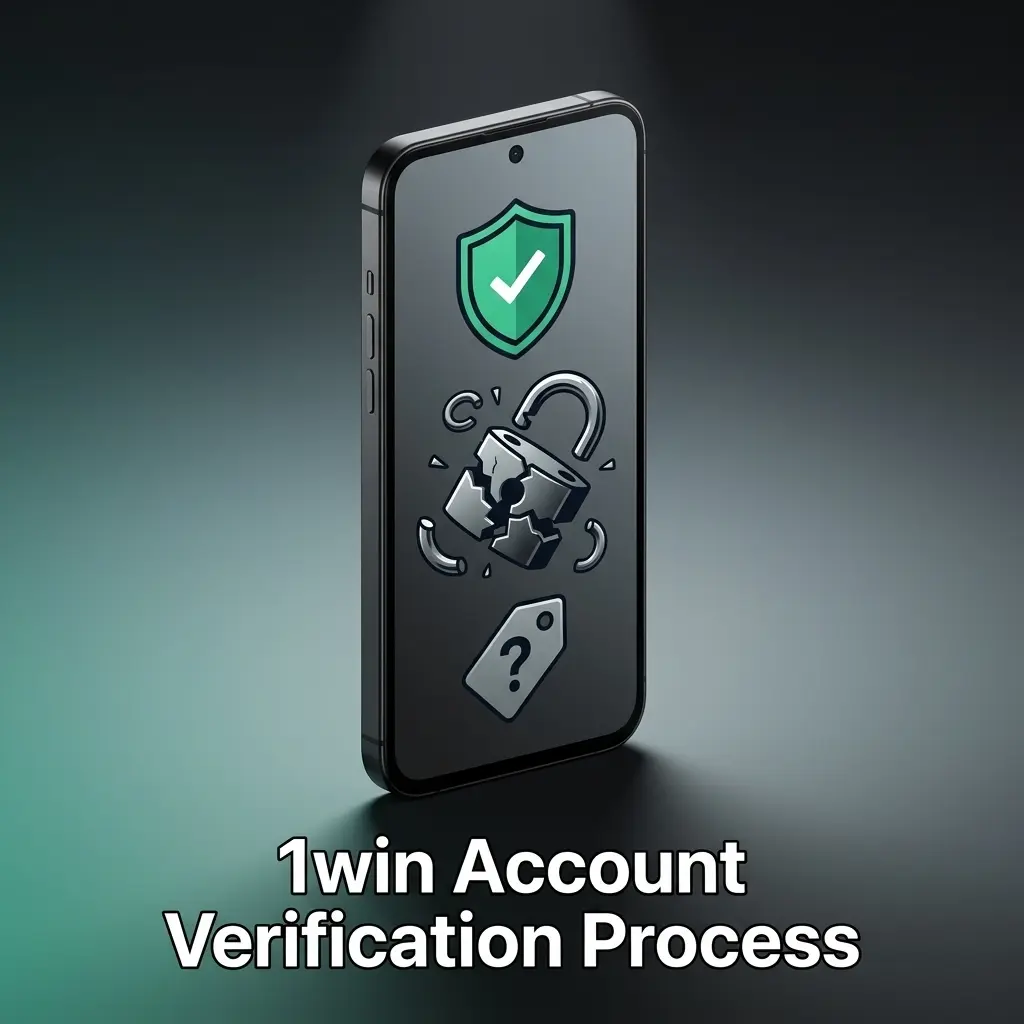 1win account verification process showing ID upload steps for Aadhaar, PAN card, or passport submission