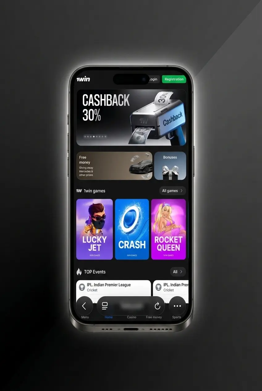 1win PWA app icon on iOS home screen for instant betting and casino access via Safari browser