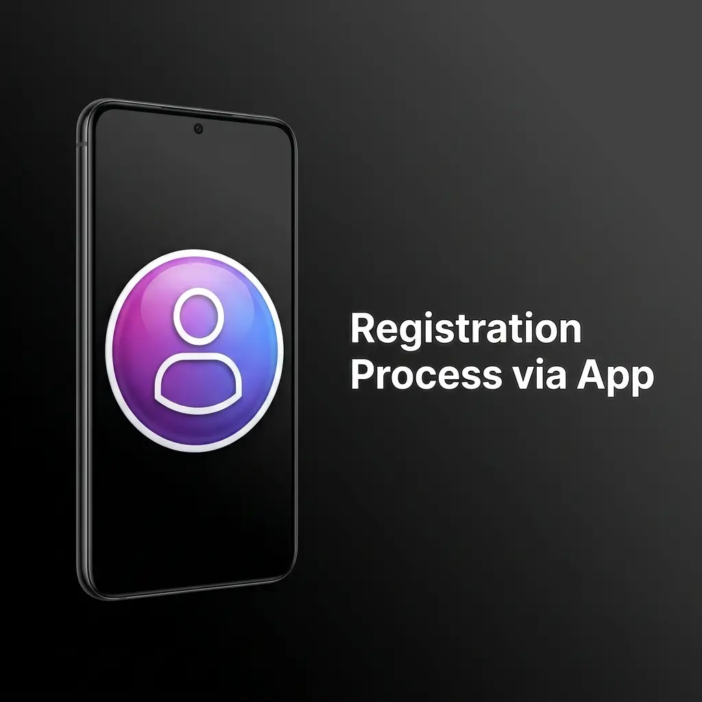 User registering a 1win account via mobile app by entering details and tapping the green Registration button