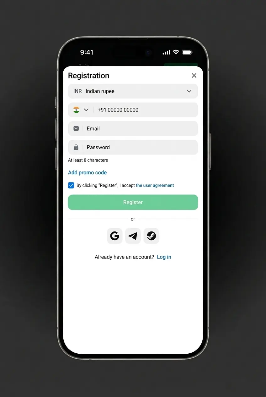 1win app sports betting interface showing step-by-step guide to place bets on cricket, football, and kabaddi